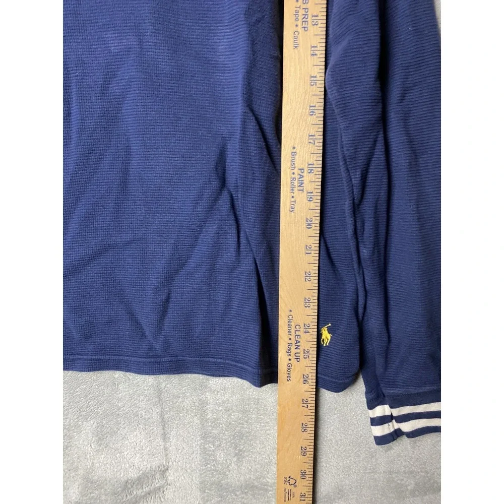 Polo Ralph Lauren Mens M Hoodie Blue Cotton Long Sleeve Casual